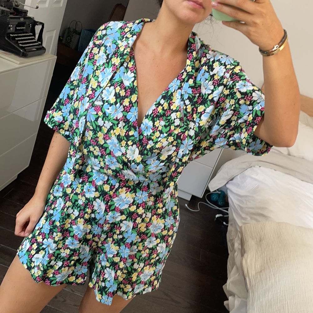 Maje floral romper